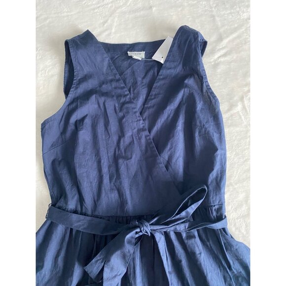 J. Crew Factory Navy Sleeveless Dress - Picture 2 of 10